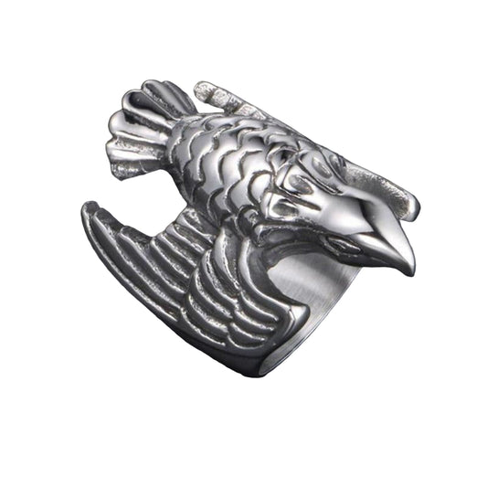 Eagle Head Self Defense Ring – 316L Stainless Steel Safety Jewelry