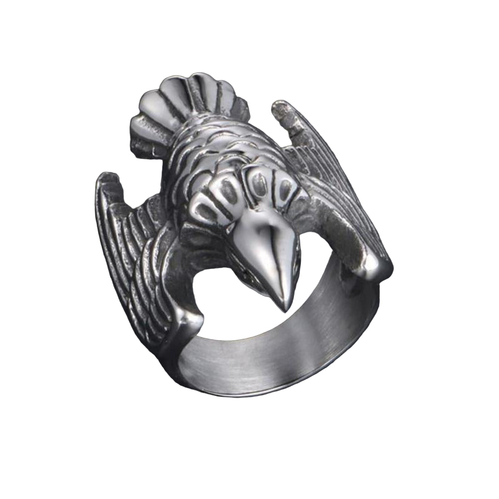 Eagle Head Self Defense Ring – 316L Stainless Steel Safety Jewelry