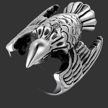 Eagle Head Self Defense Ring – 316L Stainless Steel Safety Jewelry