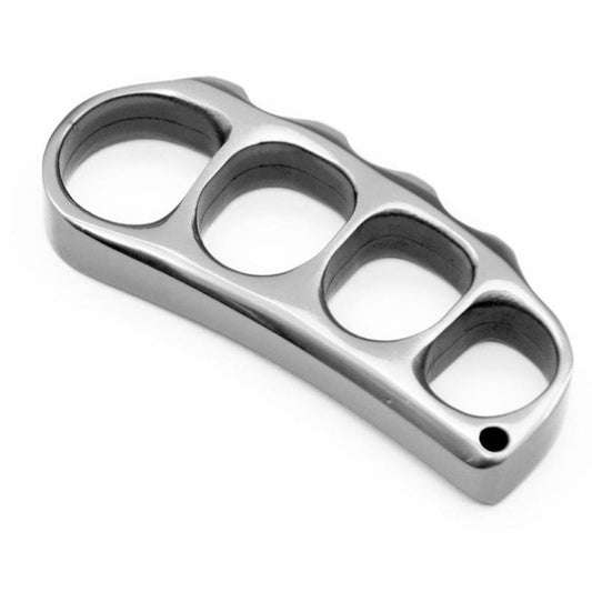 Solid 304 Stainless Steel Brass Knuckles Self-Defense Tool