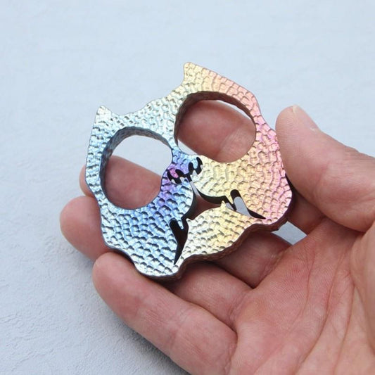 Titanium Dog Head EDC Knuckle Tool – Lightweight Creative Design