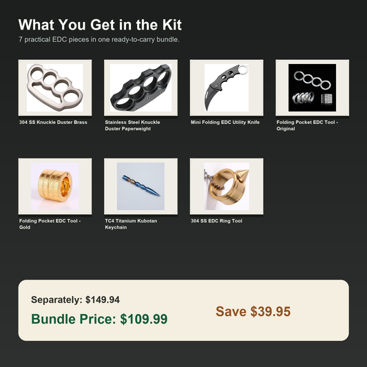 Work Bag EDC Kit bundle contents and savings