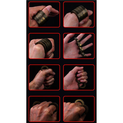 Zinc Alloy Folding Brass Knuckles Self Defense Tools For Women