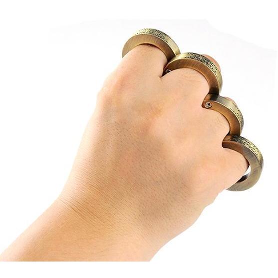 Zinc Alloy Folding Brass Knuckles Self Defense Tools For Women