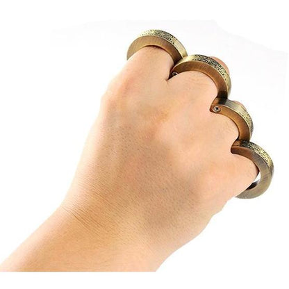 Zinc Alloy Folding Brass Knuckles Self Defense Tools For Women